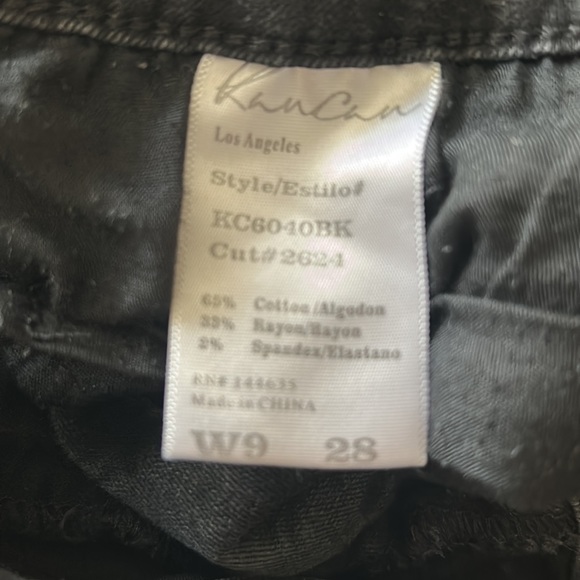 KanCan🖤Skinny Distressed Black JEANS Midrise with Stretch🌻9/28 - Picture 4 of 13